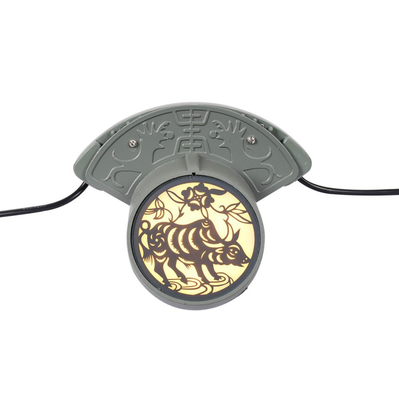 High - Quality LED Corrugated Roof Light, Die - cast Aluminum Body, with Creative Pattern Optical Glass Mask