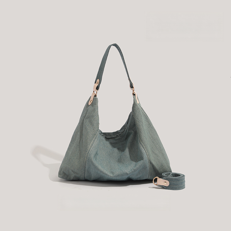 Women's Shoulder Bag Handbag Large Capacity Denim Canvas Bag New Casual design Underarm Commuting Bag 2025 Autumn New Designer Bag