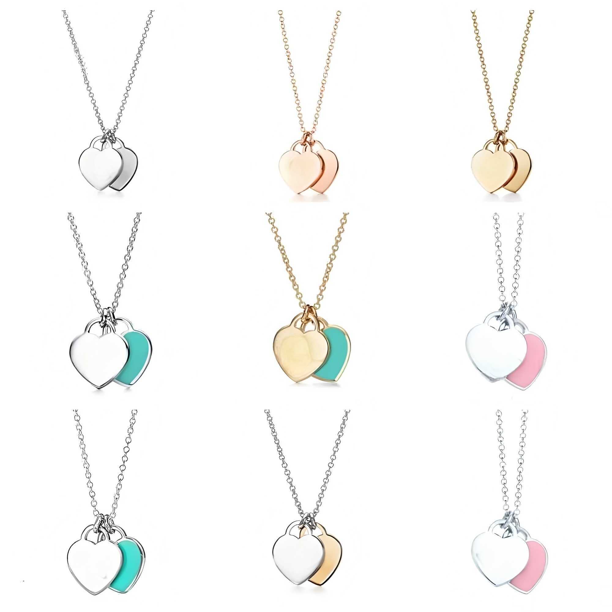 Pendant Necklaces Pendant Necklace New Designer Love Heart-Shaped For Gold Sier S Earringswedding Engagement Gifts Series Jewelry With Box 806