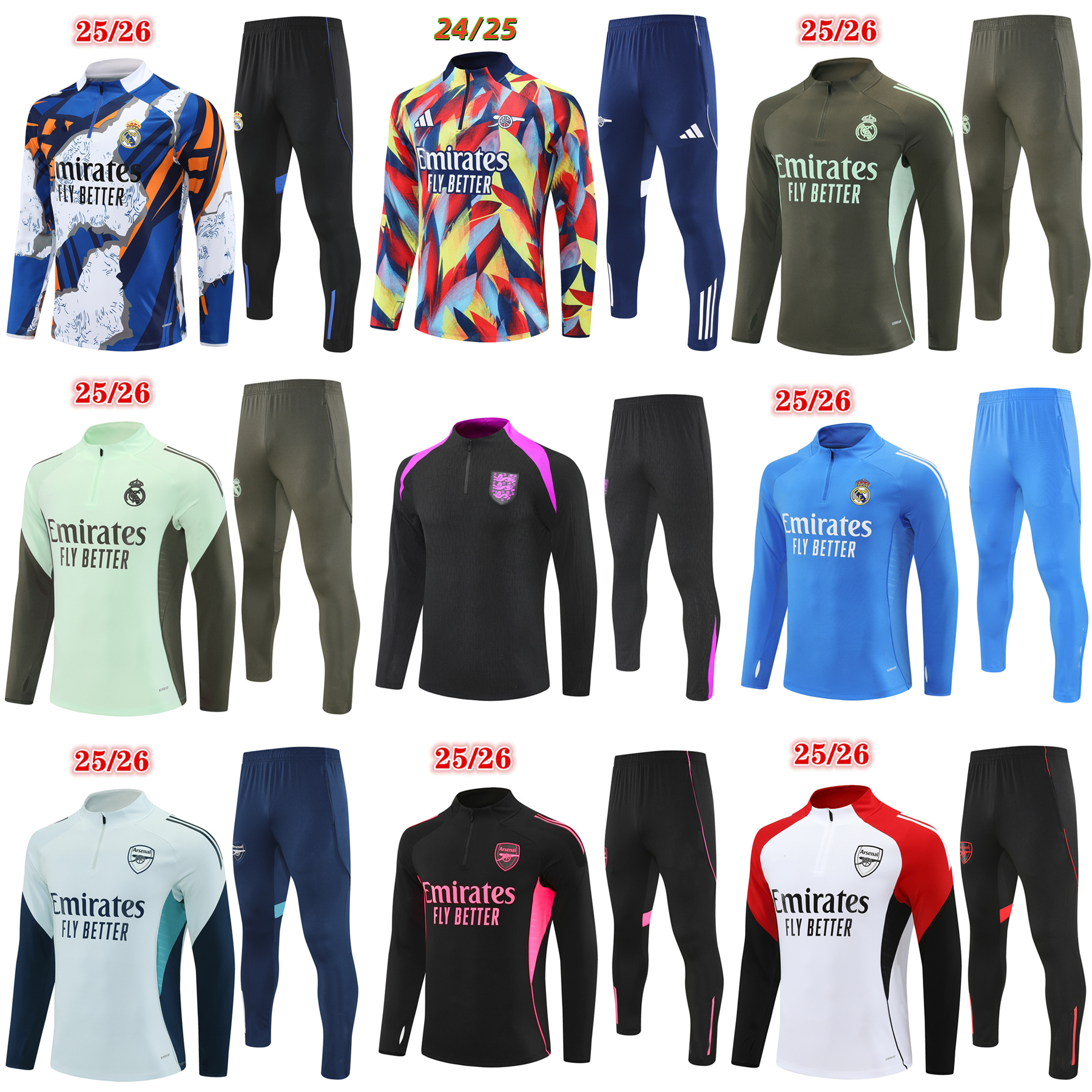 24 2025 2026 soccer tracksuit Men and kids kits 24 25 26 football tracksuit training suit Survetement Foot chandal futbol tuta