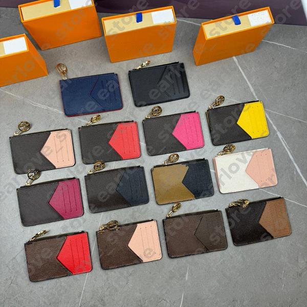 Unisex Romy Coin Cardholder Designer Zippy Card Holder Men Women Luxury Wallets Pendants Coin Pouch Letter Flower Purse Mini Wallet