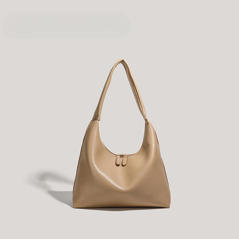 new milk tea color bag luxury bag women leisure s commuting large capacity shoulder bag designer bag summer Korean retro fashion handbag