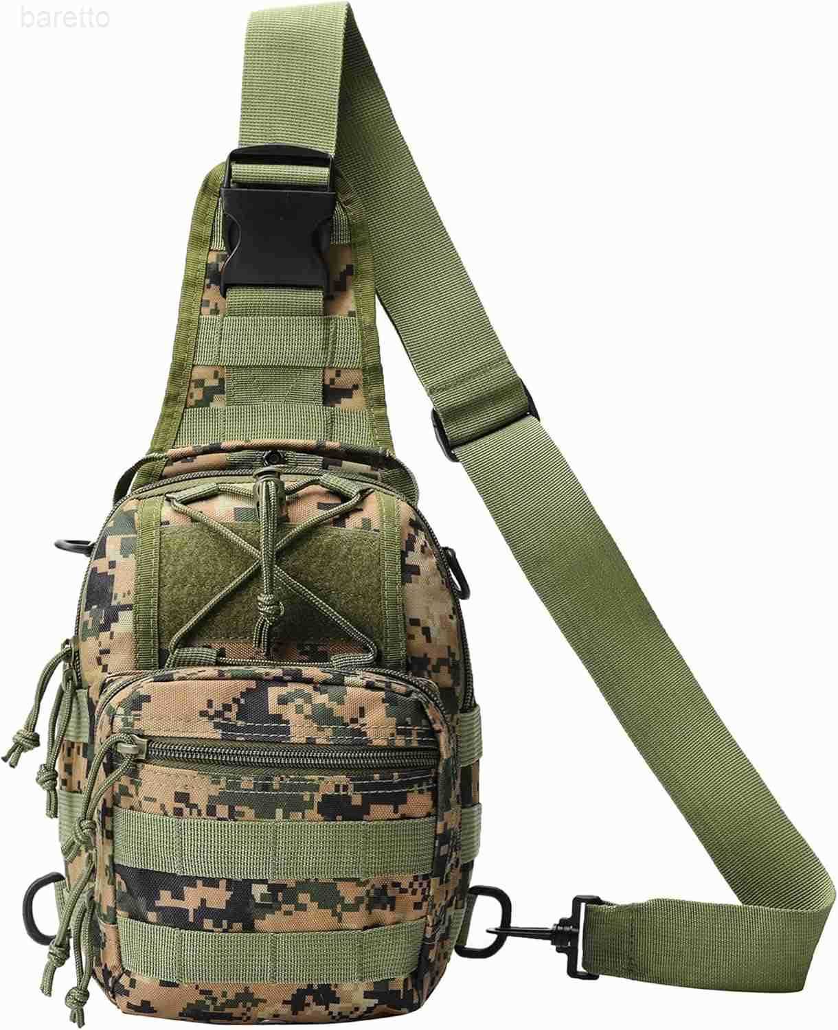 Hunting Backpack Waterproof Sling Shoulder Bag Small Carry Pouch Digital Jungle Camo Z250909