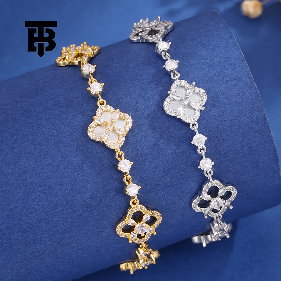 Designer Bracelet TB BHULAMTE Adjustable Designer Bracelet - Gold and Silver Jewelry Accessory for Everyday Wear