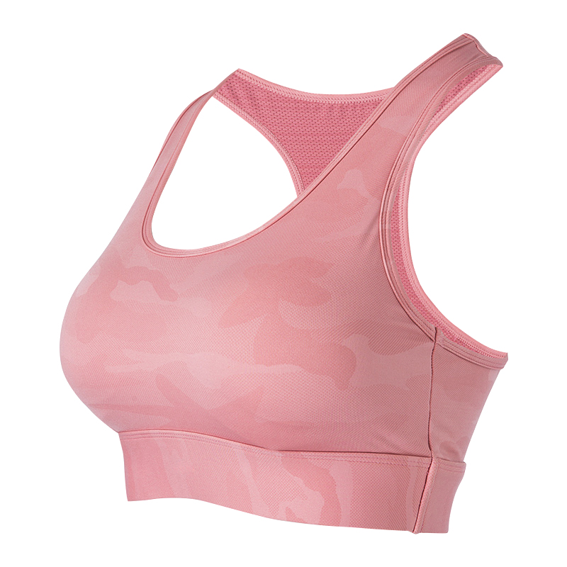 Front Neck Large Round Neck Design Sports Bra Spaghetti strap back