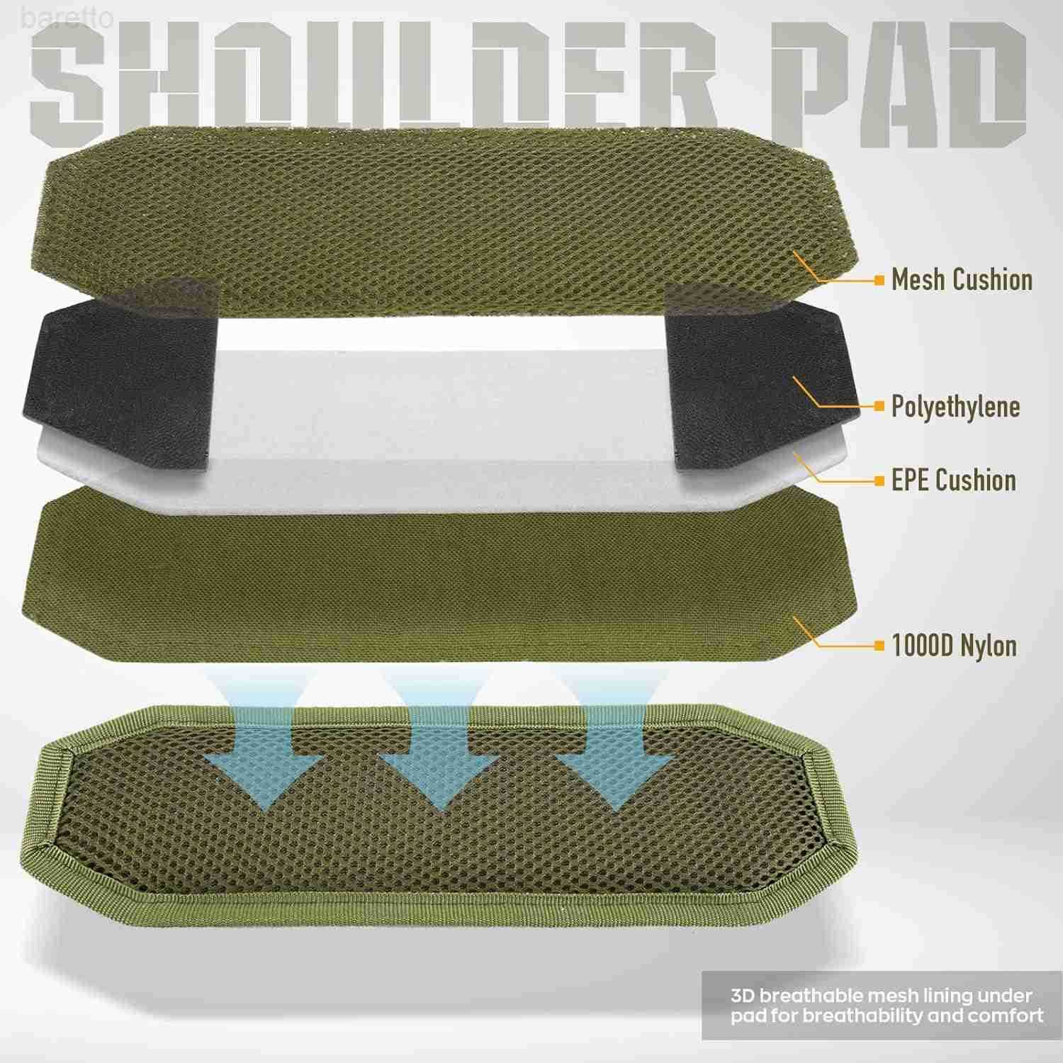 Shoulder Strap Pad for Tactical Pouch Universal Bag Strap with Detachable Thick Pad Single Shoulder Straps Replacement Z250909