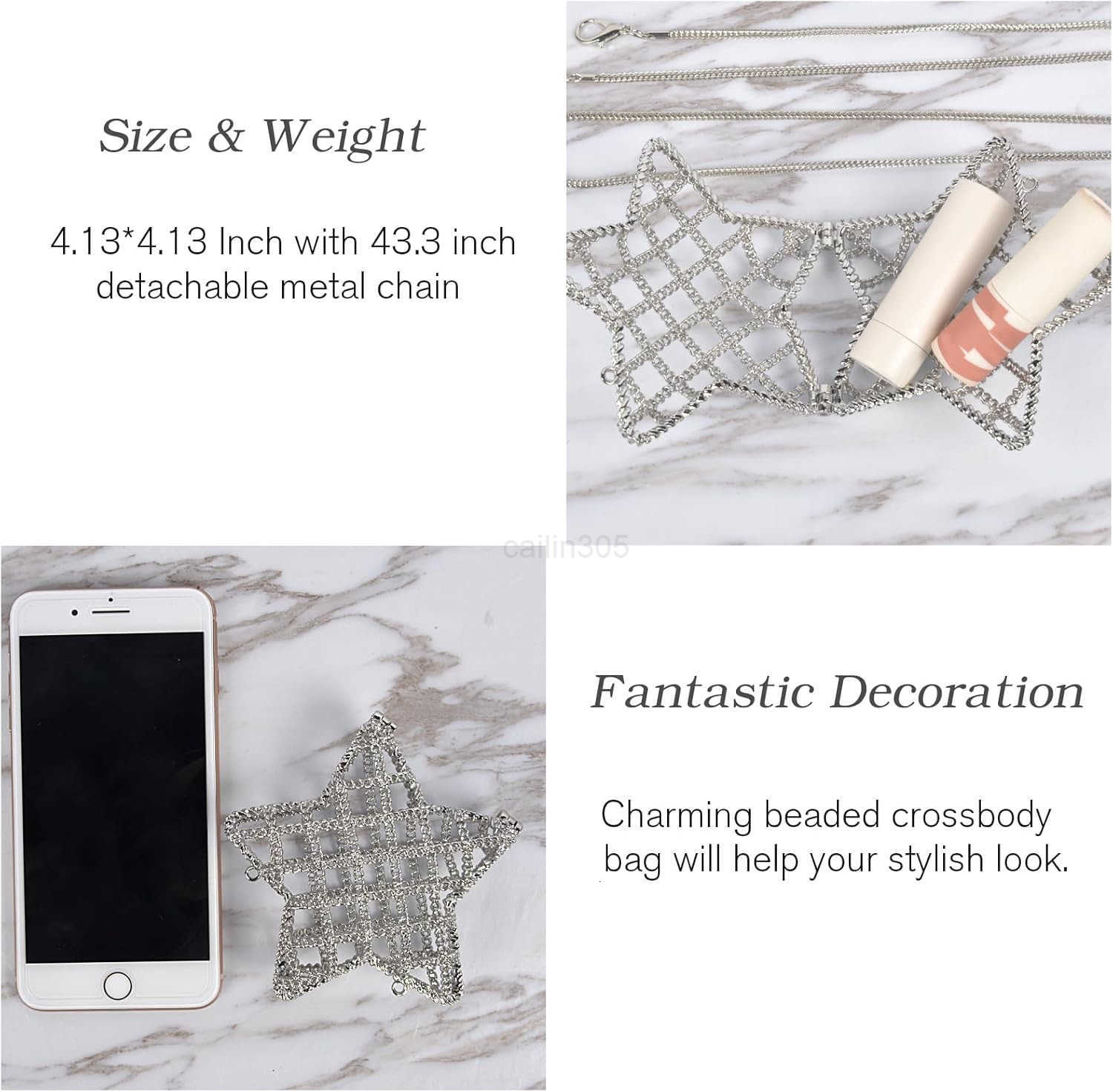 Mini Evening Bag Metal Purse Crossbody Handbag for Girls Kid Women Bowknot Shell Heart Star Shoulder Bag for Wedding Z25909