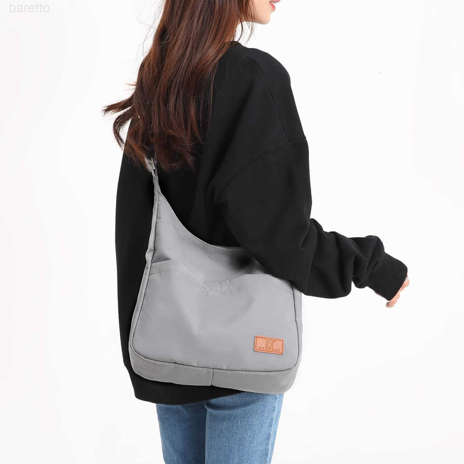 Canvas Tote Bag Largefor Women AESThetic Shoulder Purses Cute Simple Crossbody Purse Z250909