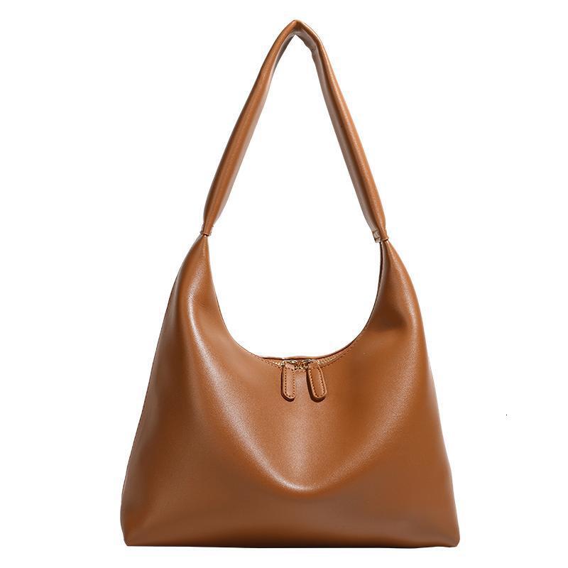 new milk tea color bag luxury bag women leisure s commuting large capacity shoulder bag designer bag summer Korean retro fashion handbag