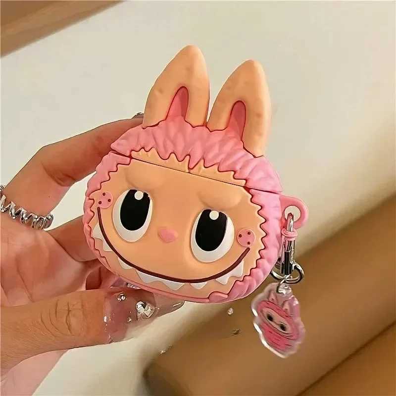 Designer For AirPods 1 2 3 4 Pro 2 Case 3D Cute Cartoon Silicone Earphone Protective Case phone Box With Pendant Cover R250909