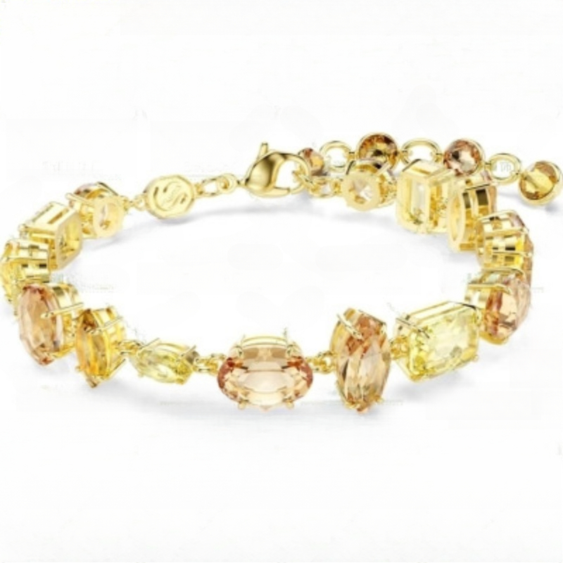 Funky Rainbow Gradient Crystal Bead Necklace - Chic Heart-Shaped Jewelry