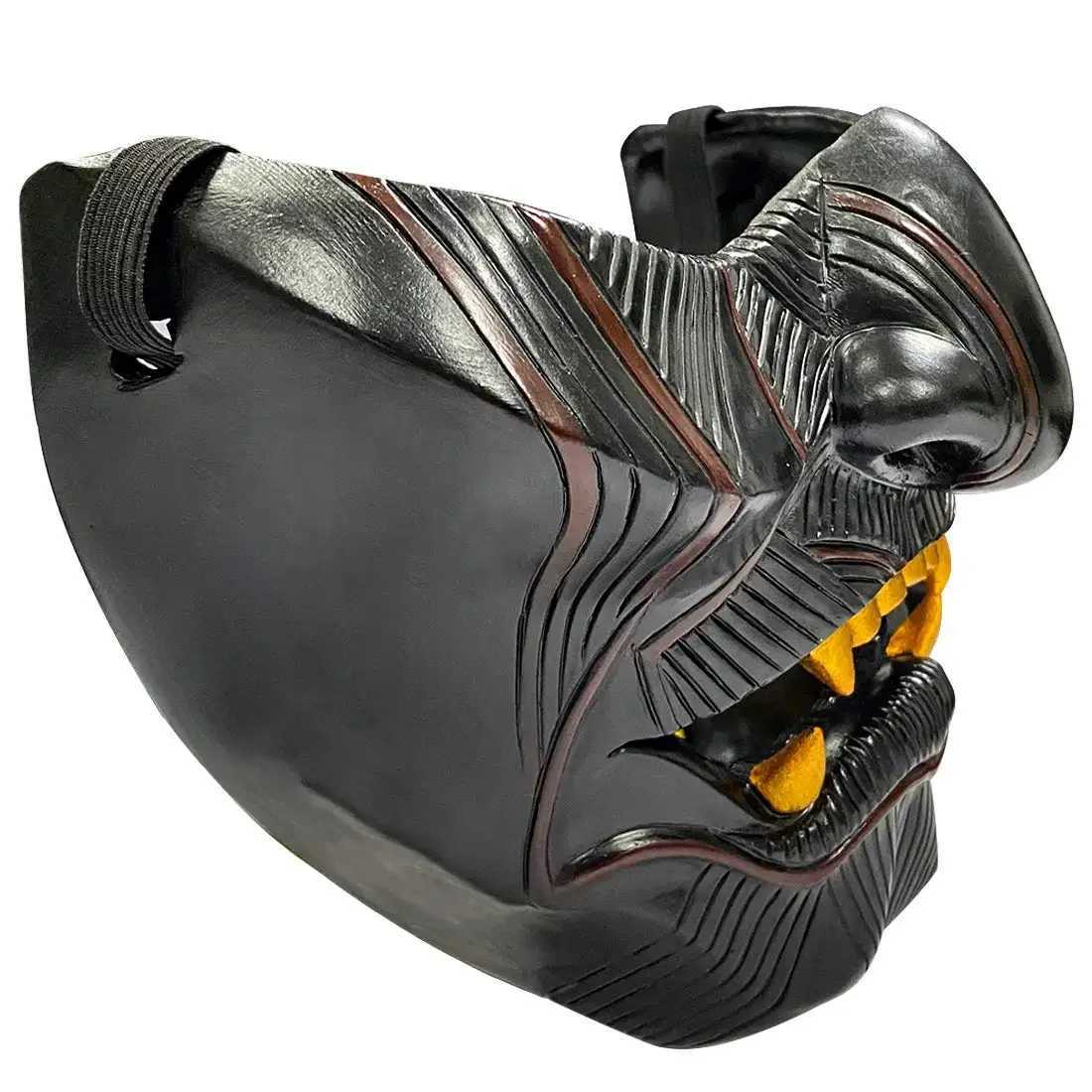 Ghost of Tsushima Mask Jin Sakai Cosplay Half Face Samurai Warrior Face Prop Halloween Hannya Mask Decoration Party Prop Resin H250908