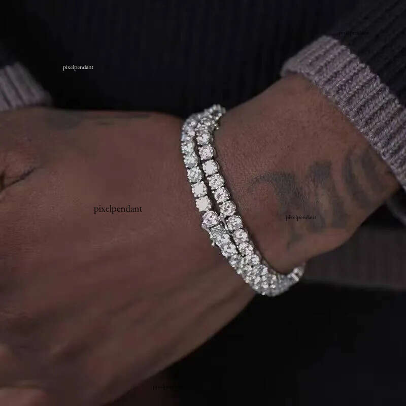 2mm 3mm 4mm 5mm 6.5mm Sterling Sier Hip Hop Men Bracelet Jewelry Moissanite Tennis Necklace Chain
