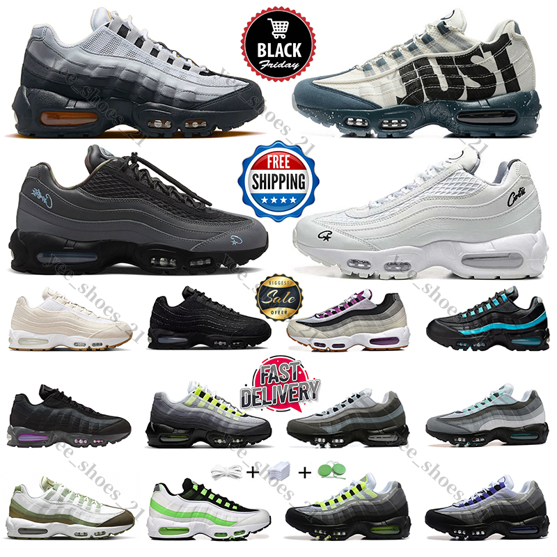 2025 95 95s with box Men Women Running Shoes Sneaker Shoe Triple Black White Tour Yellow Aegean Storm Sequoia Pink Beam Obsidian Neon Trainers Sports Sneakers 40 46