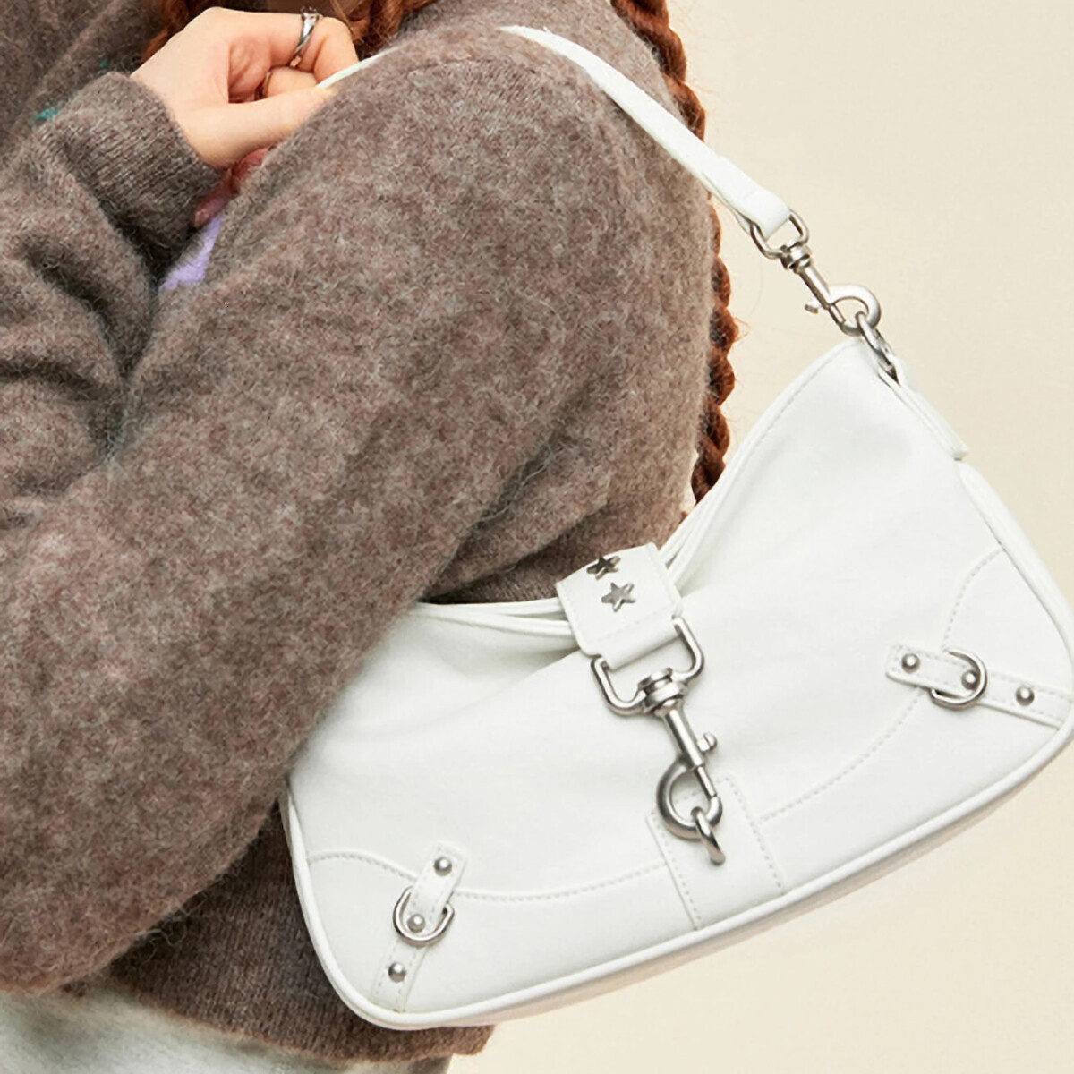 Hot Girl Y2K Handbag Shoulder Underarm Bag Fashionable Retro Style Versatile Commuter Bag Women's Shoulder Bag Autumn New design Designer Bag