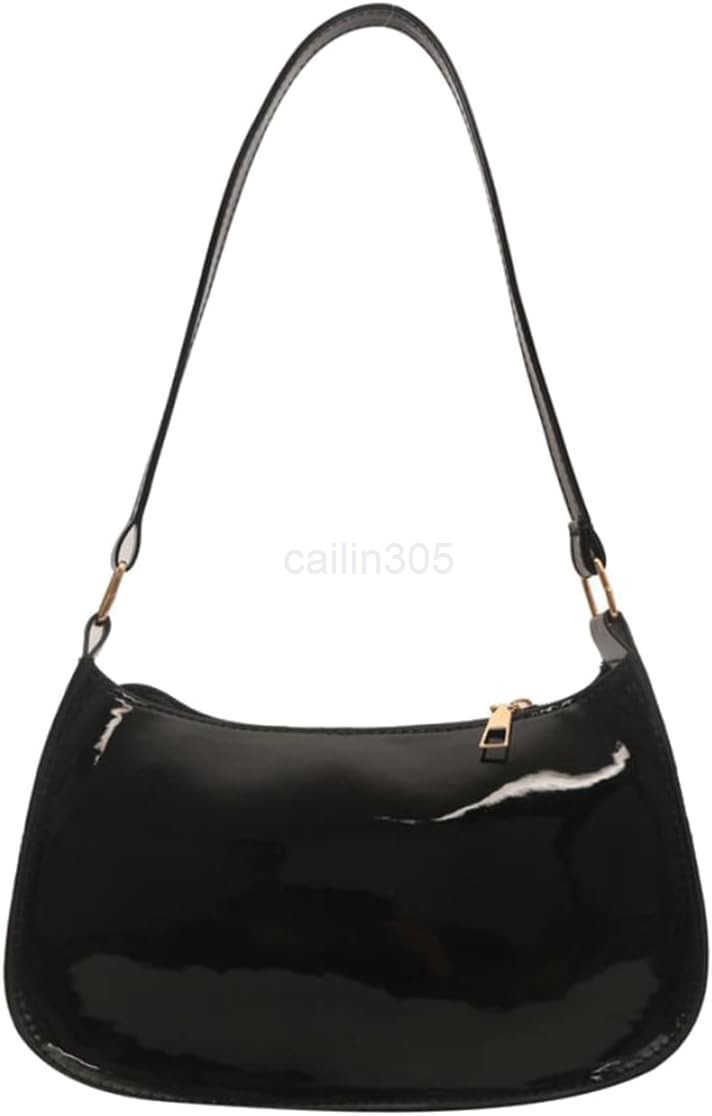 Leather Clutch Purse Shiny Evening Handbags for Women Armpit Shoulder Bag MINI Hobos Z25909