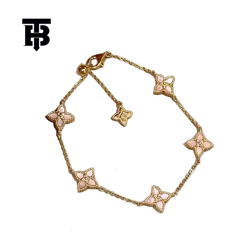 TB BHULAMTE Free Shipping New Designer Accessories Beimu Petal Pendant Bracelet Palace Style Bracelet Exquisite Light Luxury High End Feeling Jewelry 