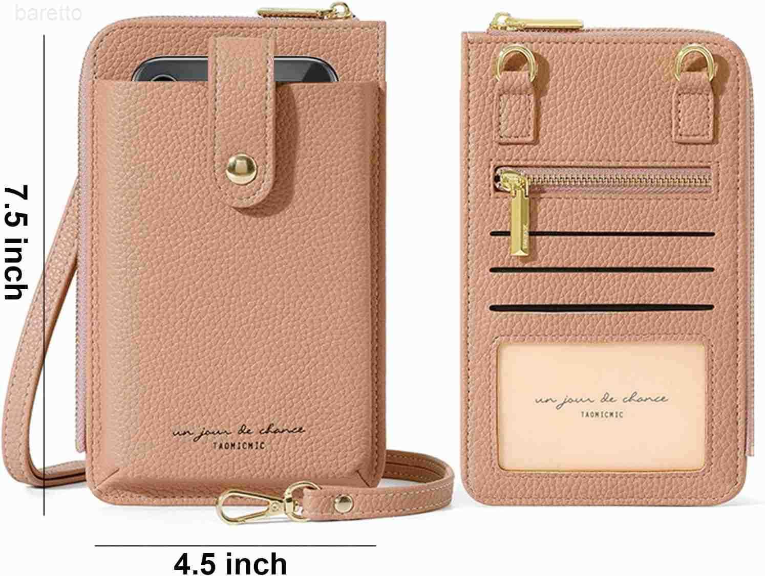 Crossbody Bag Cellphone Purse Fanny Pack Travel Sling Zip Pouch Card Holder Handbag Wallet Lanyard Case Casual Daypack Pink Z250909