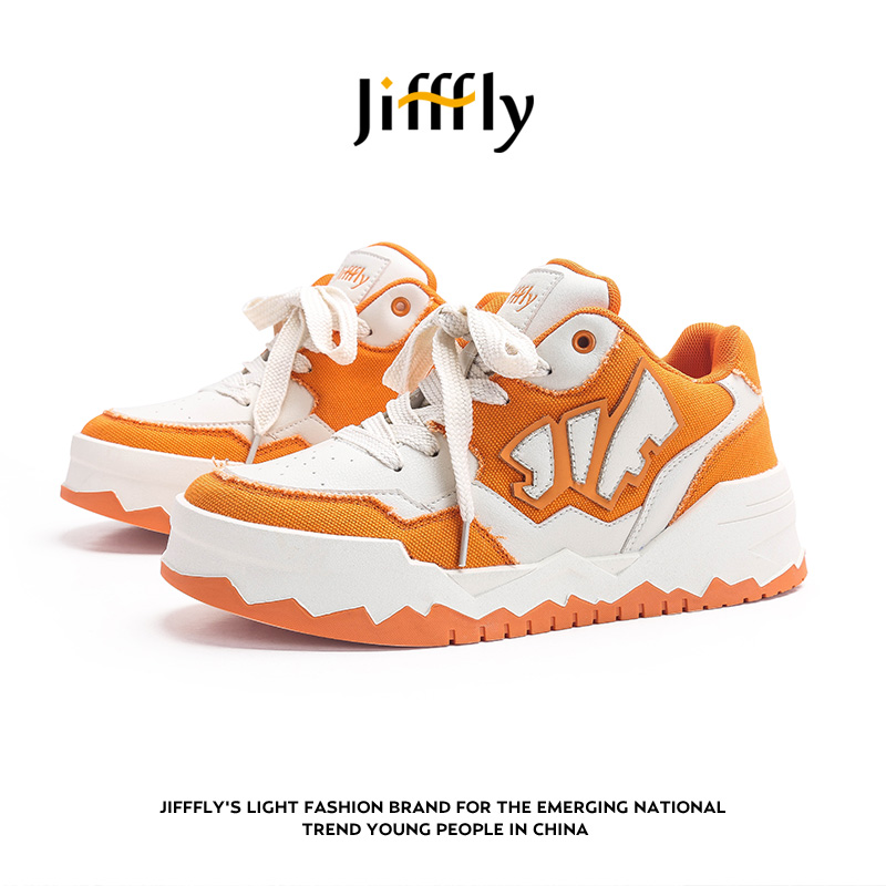 Jifffly free shipping designer shoes men's autumn winter new versatile trendy height increase vintage sports couple versatile comfortable running