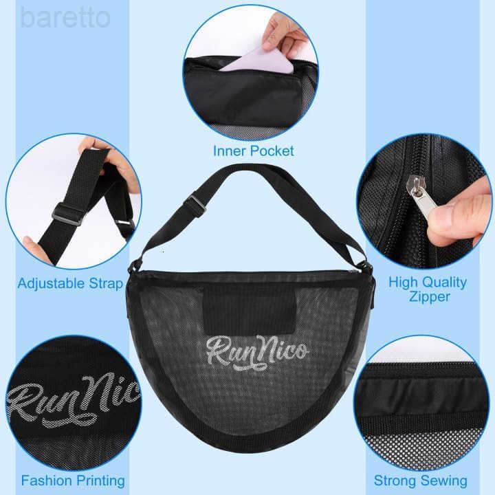 Mesh Single Ball Carry BagFoldable Basketball Bags with Adjustable Shoulder StrapLarge Capacity Sports Ball Bag for Carrying BasketballVolleyballFoot 