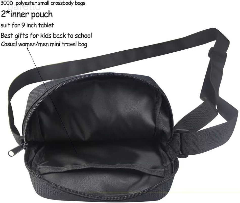 Customized Printed Crossbody Purse Bags for Women Travel Shoulder Bag with Adjustable Strap Z250909