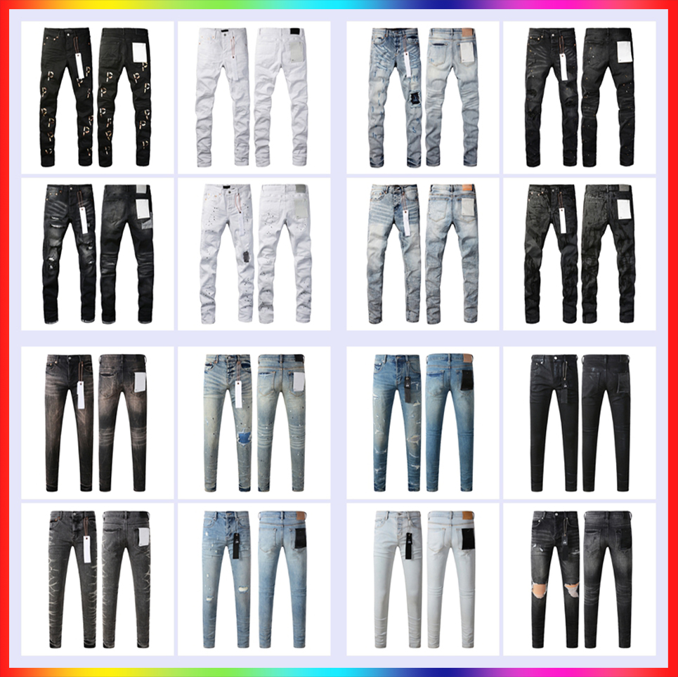 5A Designer purples jeans for mens high quality pants for men 2025 Fashion Splicing Jeans Ripped Denim Pants Luxury Hip Hop Distressed Men Women Ksubi Jean Trousers