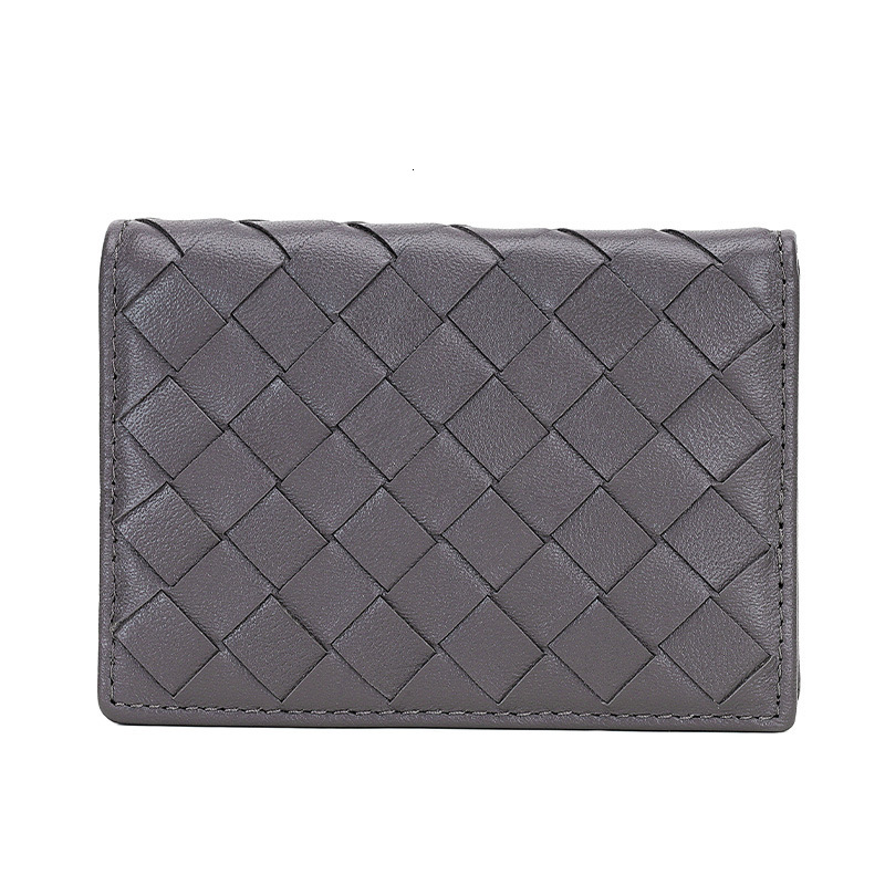 Luxury Brand Designer Bag Genuine Leather Card Holder For Women, New Card Holder, Sheepskin Handmade Woven Card Clip, ID Holder, Business Card Holder,
