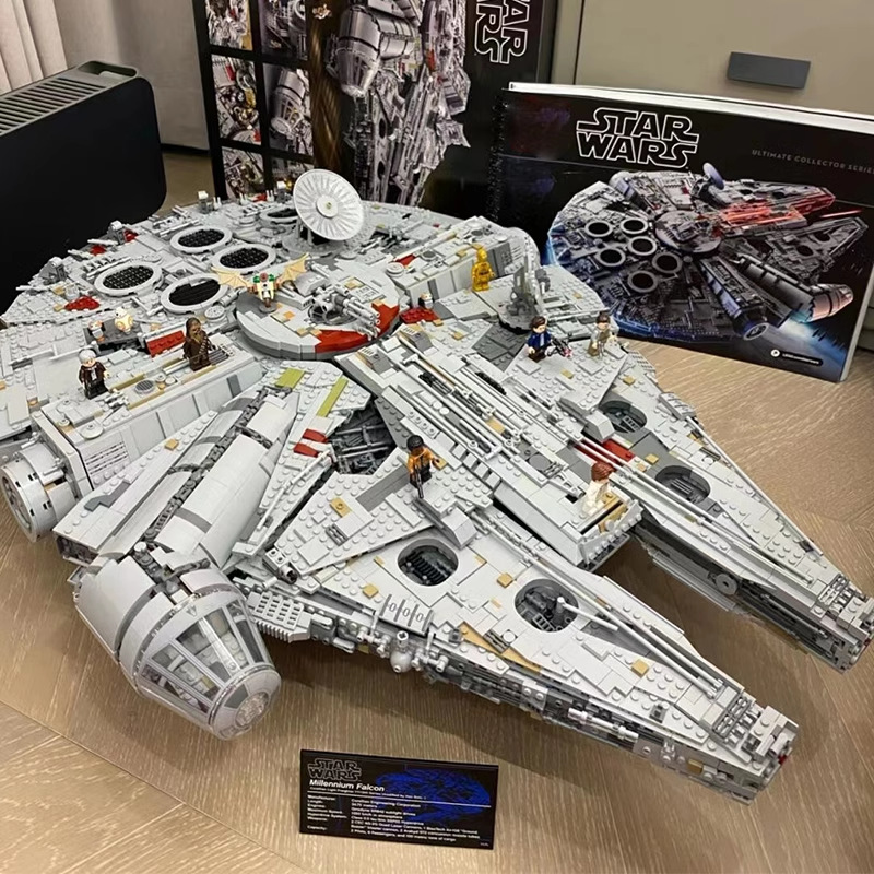 Top quality compatible with Leg0 Millennium Falcon building blocks assembly high difficulty large adult toy gift Figures