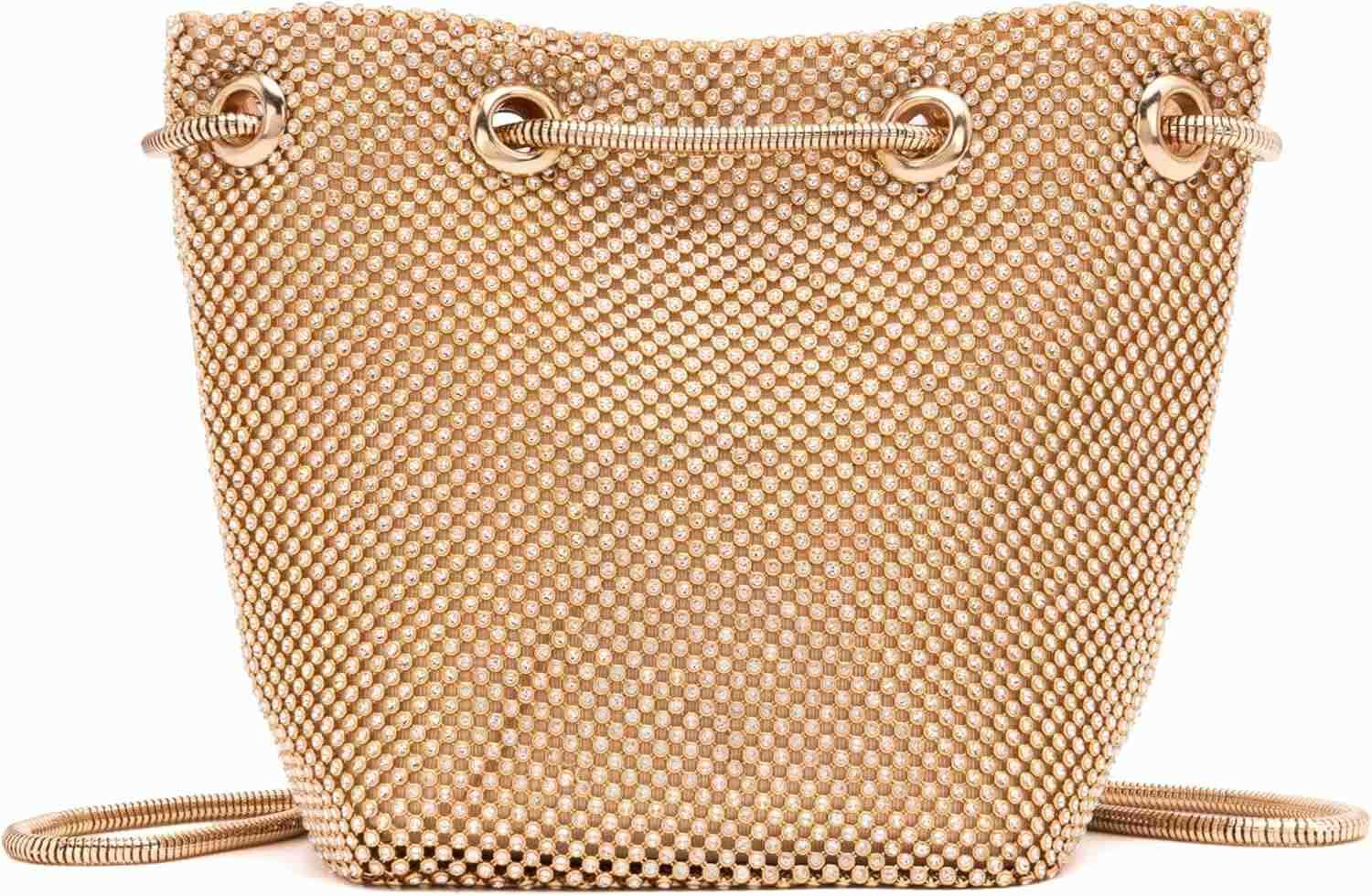 Bucket Bag Women Evening Party Clutch Bag Crossbody Shoulder Purse with Detachable Chain Strap Z25909