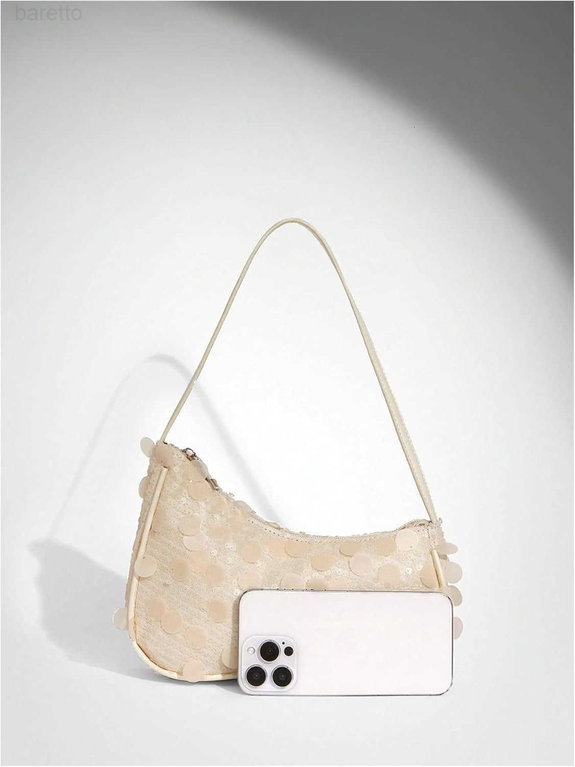 Womens Y2K Sequin Shoulder Handbags Single Strap Club Evening Bag Purses Z250909