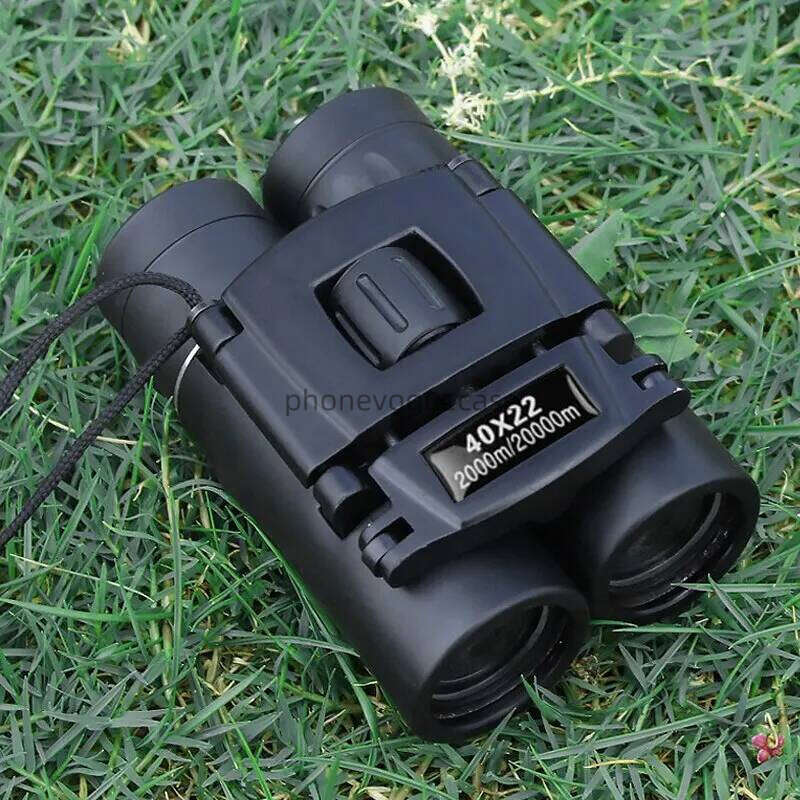NEW 40X22 HD Powerful Binoculars - 2000M Long Range Folding Mini Telescope With Bak4 FMC Optics For Hunting & Outdoor