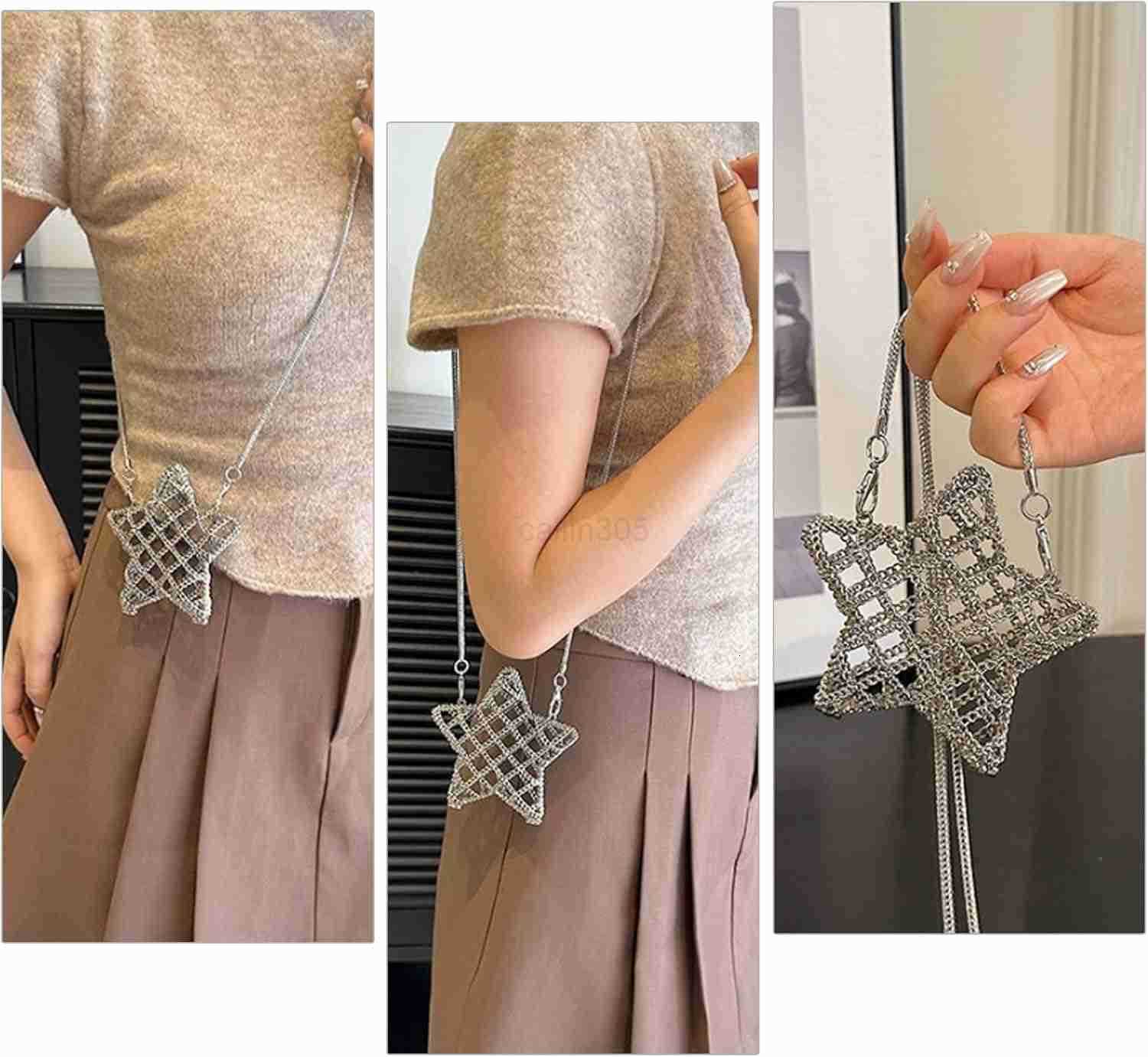 Mini Evening Bag Metal Purse Crossbody Handbag for Girls Kid Women Bowknot Shell Heart Star Shoulder Bag for Wedding Z25909