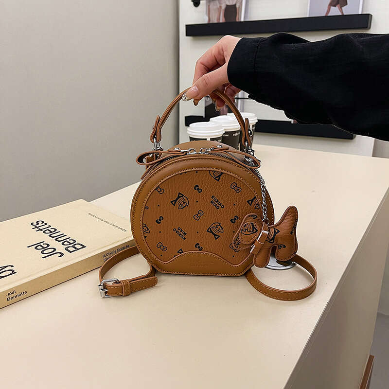 Kong Light Hong Luxury Cake For Women 2025 New Round Small Bag High-Quality Texture Spring Summer Crossbody Handbag