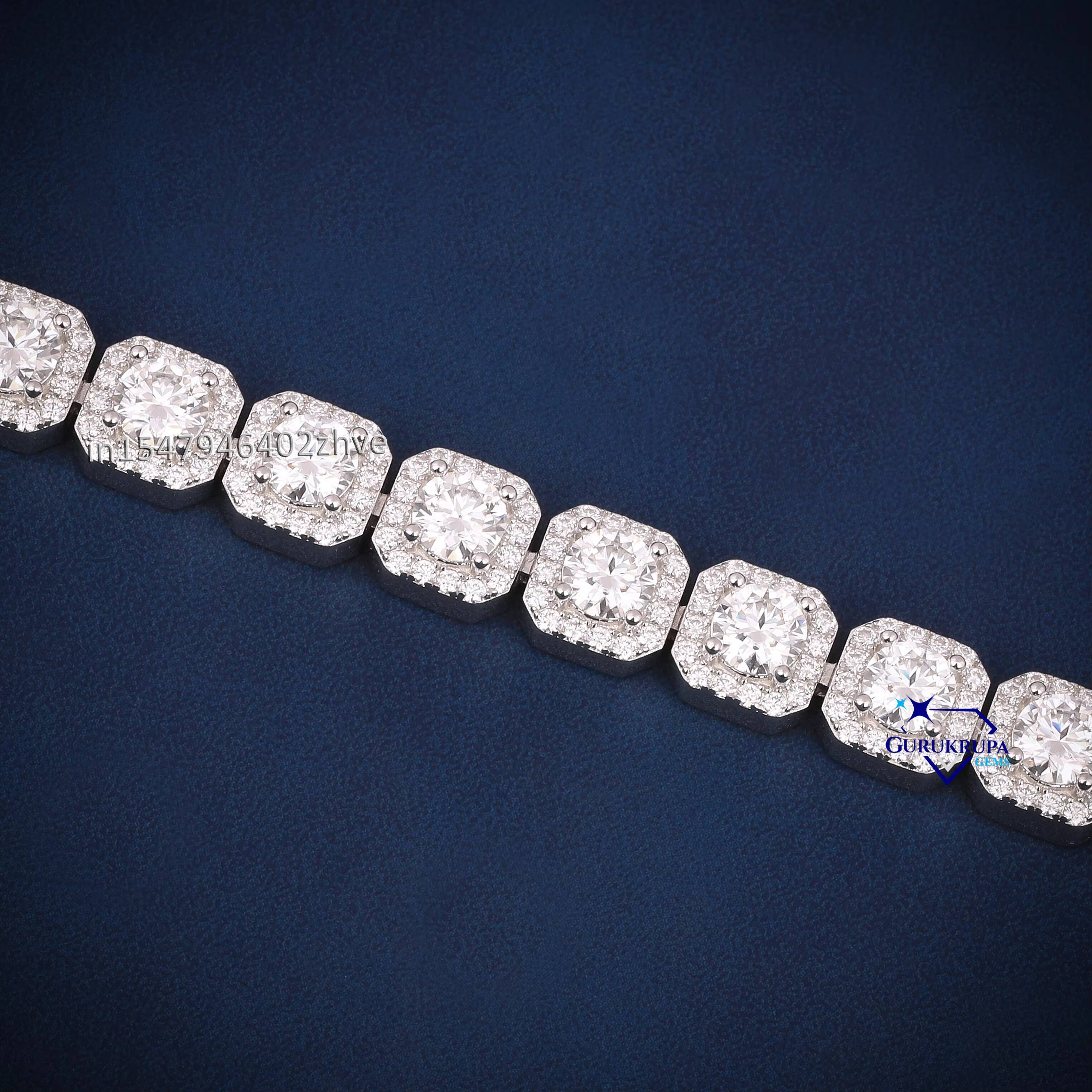 VVS D Moissanite Bling Square Diamond Bracelet 925 Sterling Silver Tennis Bracelet Jewelry