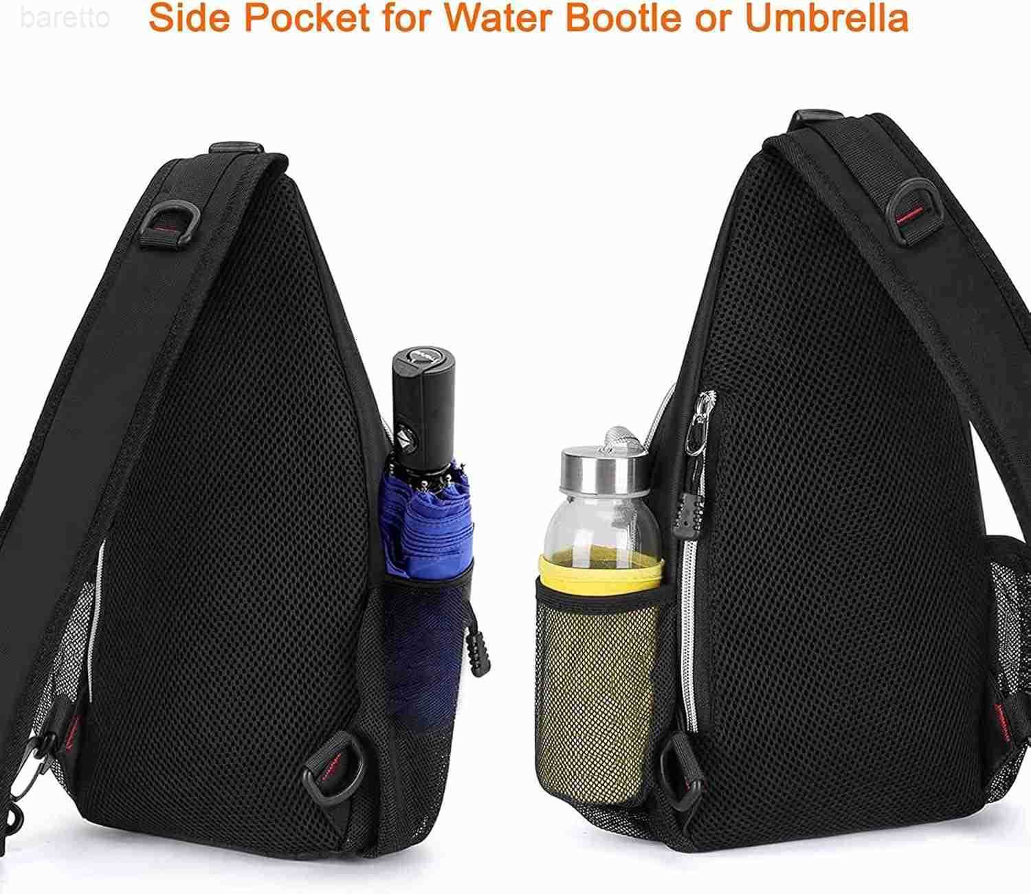 Mini Sling BackpackSmall Hiking Daypack Travel Outdoor Casual Sports Bag Black Z250909