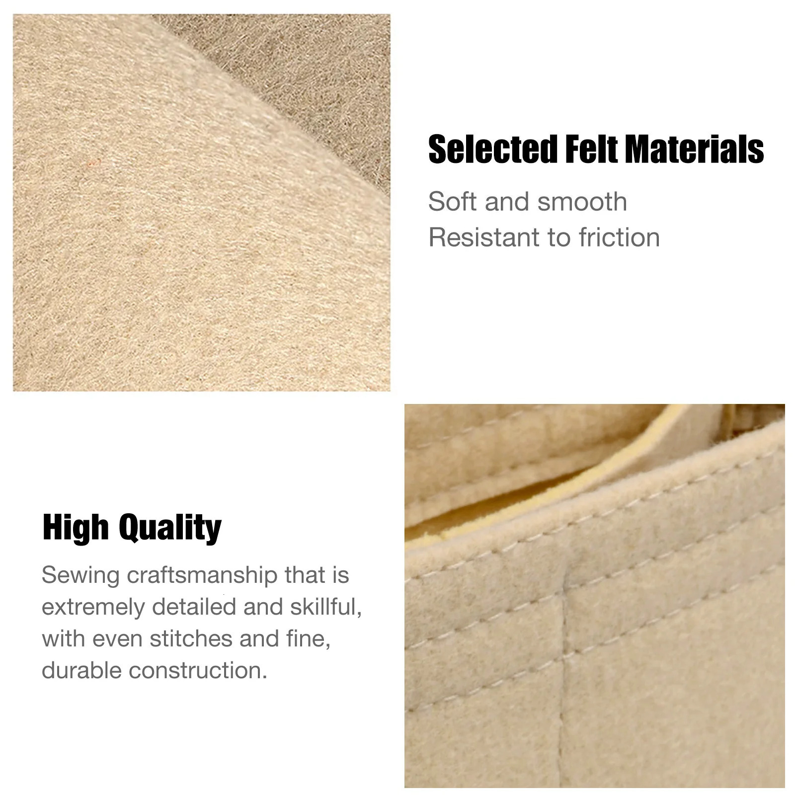 Bag Organizer For Mini Bag Storage Bag The Liner Bag Felt Purse Insert Handbag Liner Bag 250908