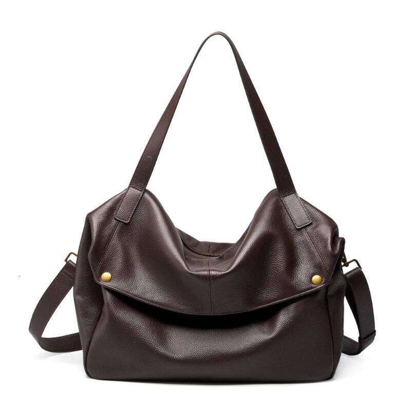Designer Bags New Large Capacity Women's Shoulder Bag Genuine Leather Tote Casual Handbag For University Students And Commuters Crossbody Luxury 
