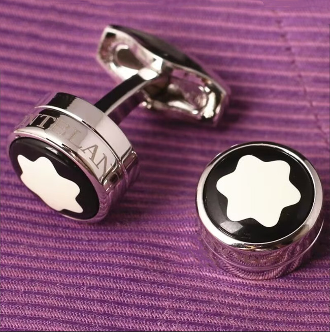 Elegant Men charm Cufflinks MB Designer gentry Cufflinks Montblancs Party Cuff Links with Classic Letter Patterns Formal occasion Perfect Christmas Gift for Him