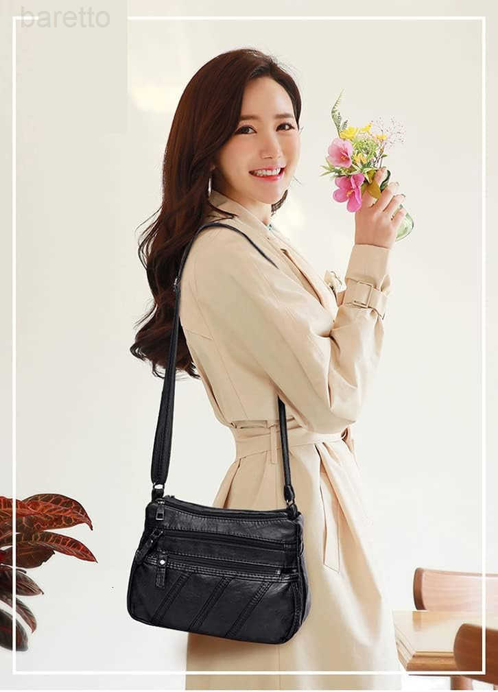 Bags for Women Waterproof Shoulder Bag Messenger Bag Casual PU Leather Ladies Purse Handbag Cross Body Hand Bag Z250909