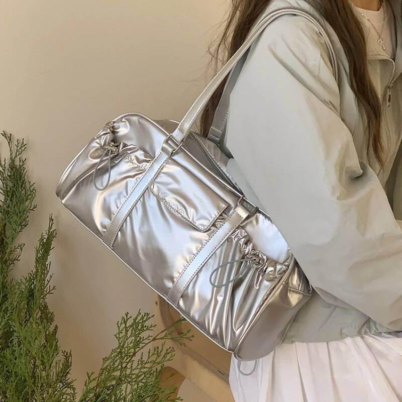 design Nylon Armpit Bag Large Capacity Sports Bag Fashionable Handbag Solid Color Women's Shoulder Bag Autumn New Style Minimalist Designer Bag