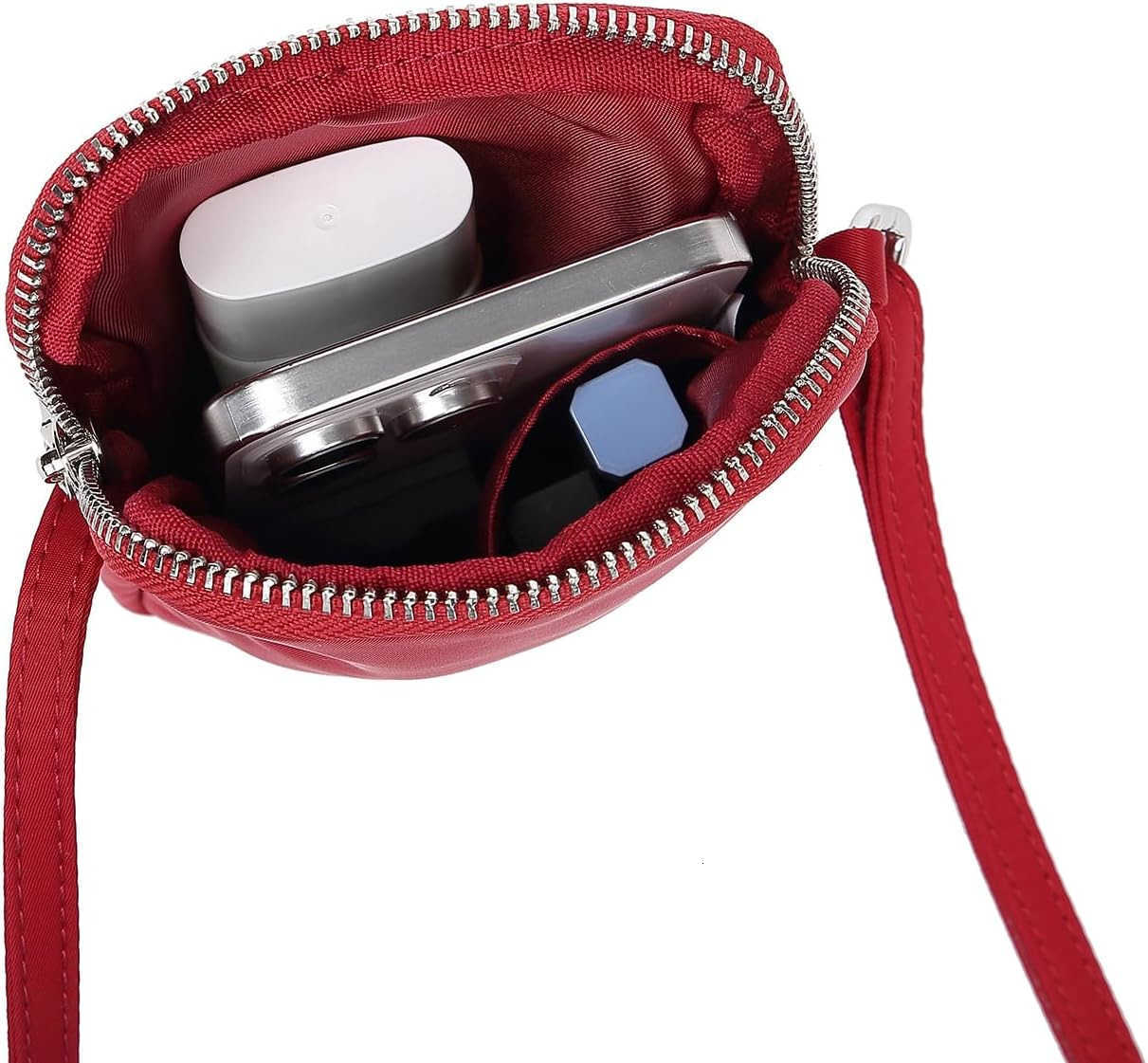 Small Crossbody Purse Zipper Cell Phone Bag Mini Shoulder Purse Wallet Smart Phone Wallet with CARD Solts Z250910