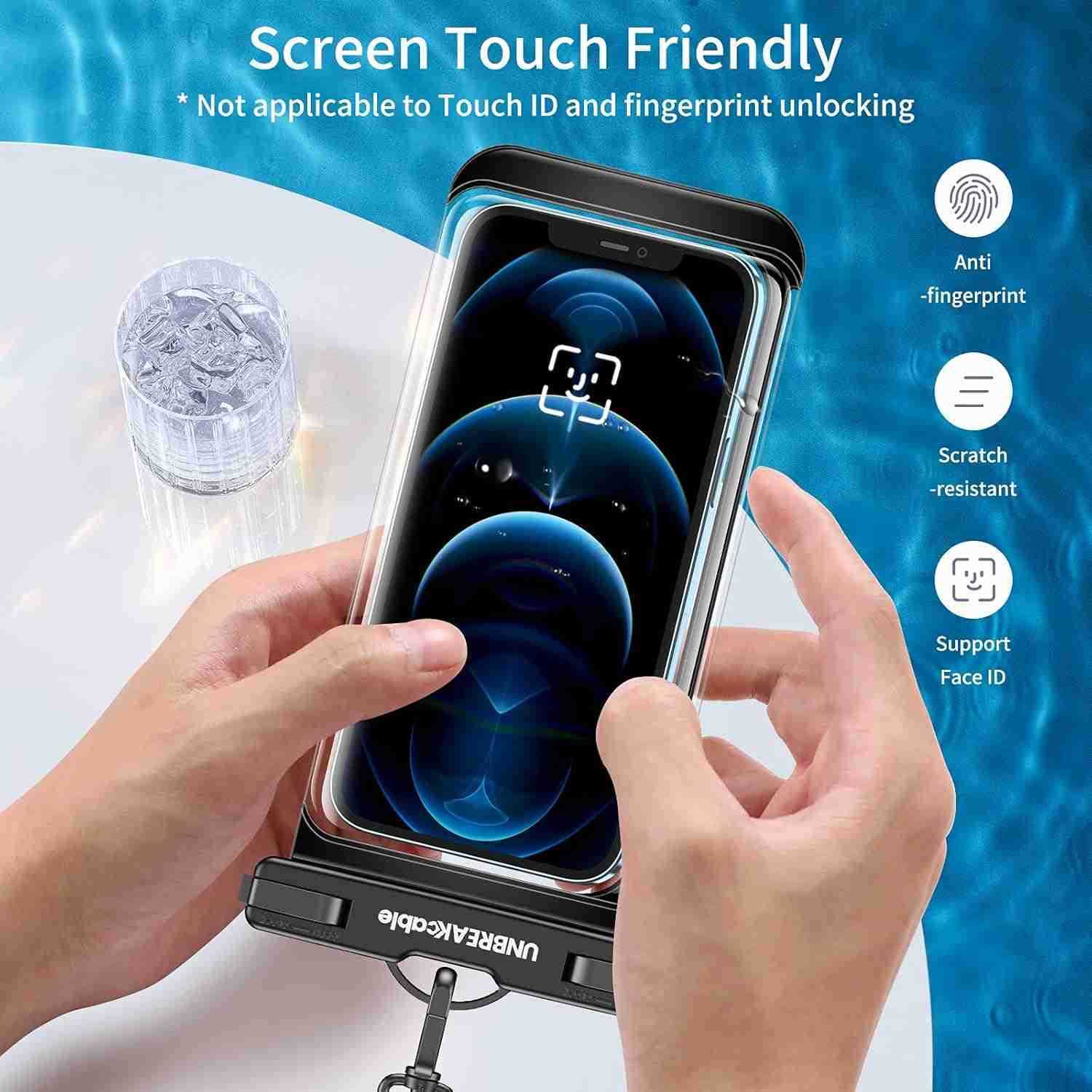 Waterproof Phone Pouch2 Pack IPX8 Waterproof Phone Case for iPhone 16 15 14 13 12 11 Pro Max S25 S24 S23Dry Bag Travel Essentials for Beach Pool Kay Z