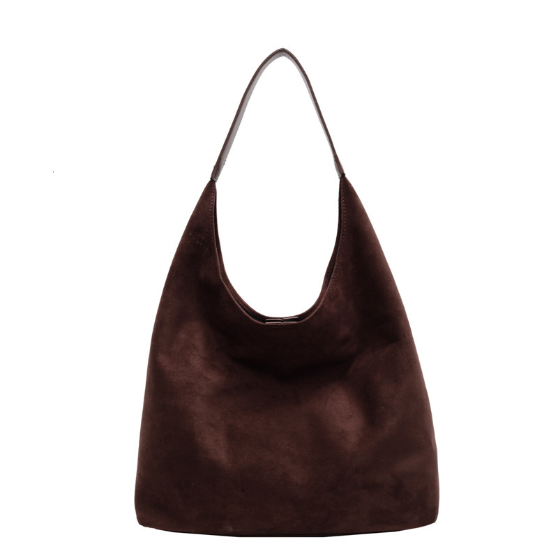 Free shipping designer Suede Underarm Bag for Women Winter New High-end Fashion Retro Single Shoulder Bag Commuter Bag Versatile Tote Bag