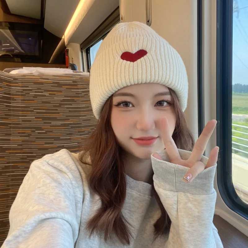 Embroidered Knitted Hat for Women in Autumn and Winter Warm and Casual Versatile Student Knitted Hat Cold HatXJ250910