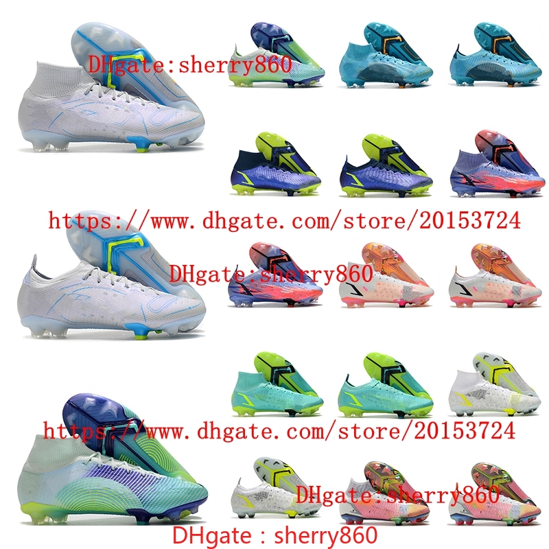 Mens boys women Soccer shoes FG Cleats Football Boots Plating Sole Knit size 35-45EUR