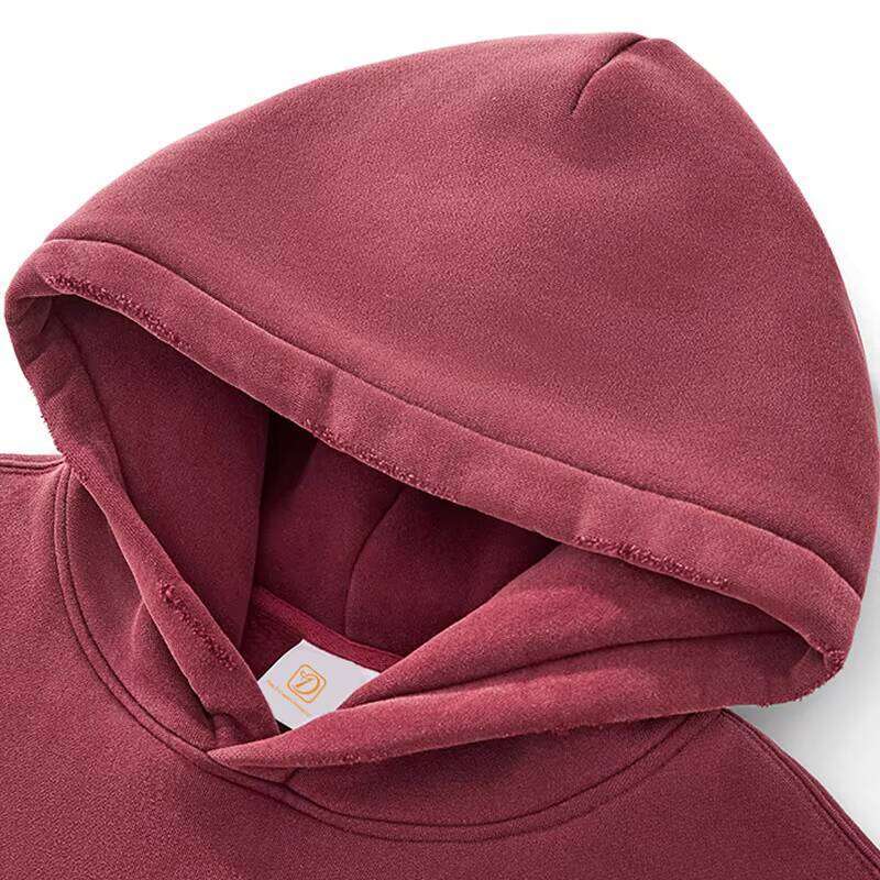 Distressed Washed Unisex Streetwear Drop Shoulder High-Quality Blank Oversized Hoodie