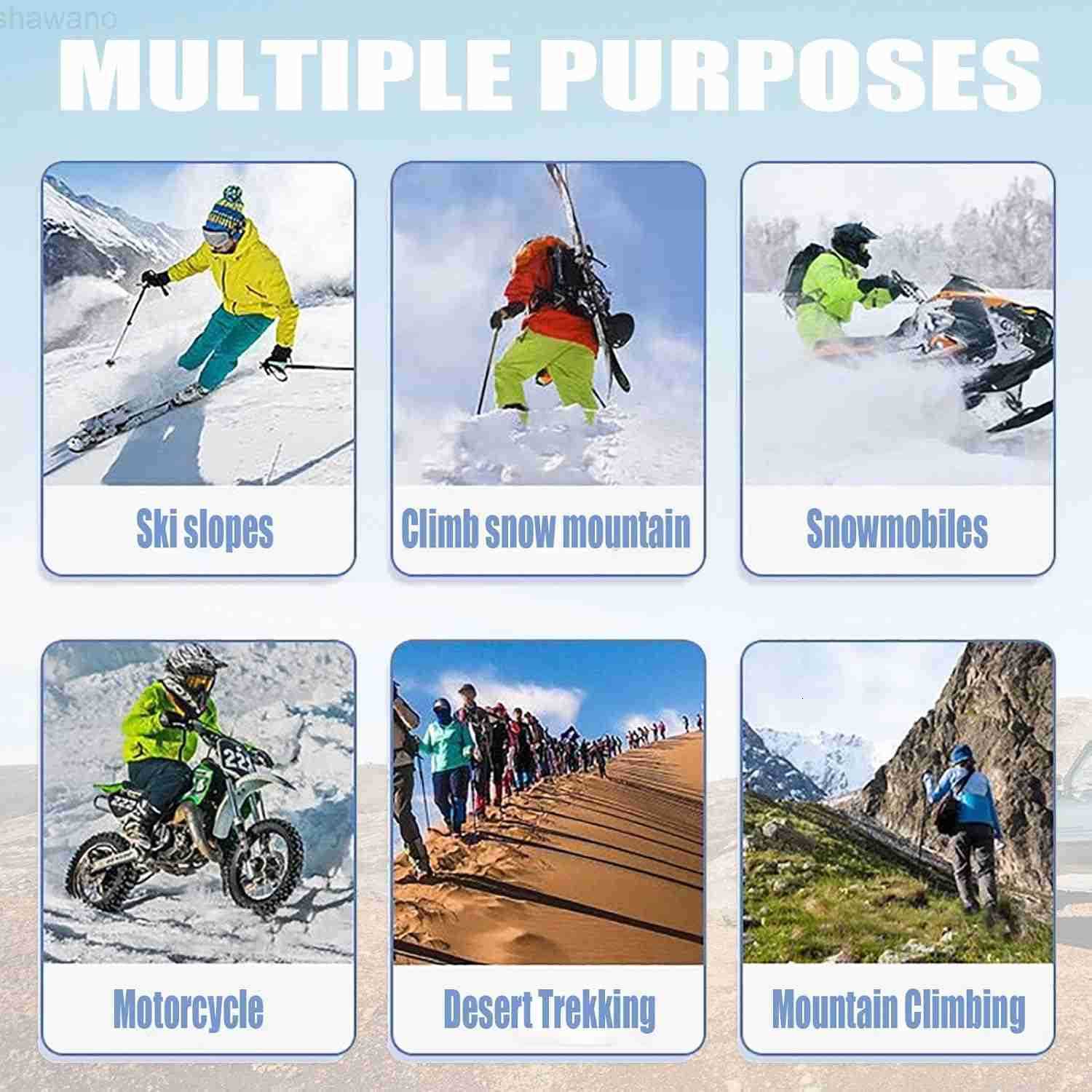 2Pcs Motocross Goggles with Neck Gaiter Dirt Bike ATV Racing Ski Motorcycle Goggles Cycling Glasses for Outdoor SportW250910