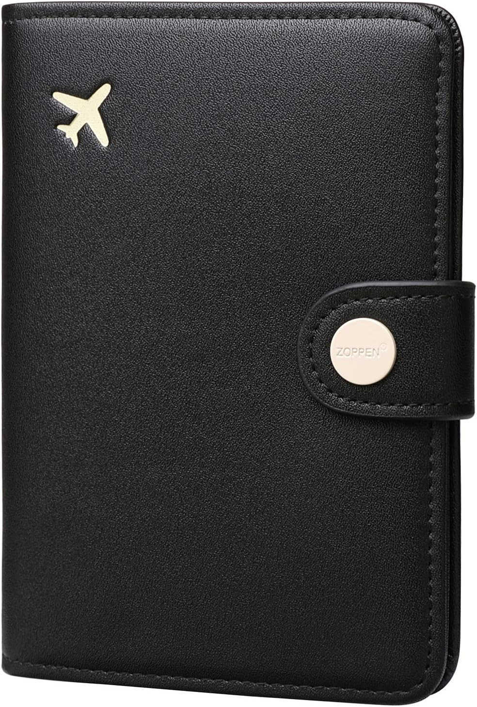 Passport Holder Women Men Passport Cover Travel Wallet Rfid Blocking Passport Wallet Cover Case Travel Essentials Document Organizer BlackZ250910