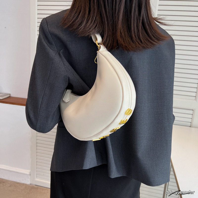 Textured Small Women's Summer 2025 New Model Is Popular This Year One-Shoulder Underarm Chain Crossbody Dumpling Bag