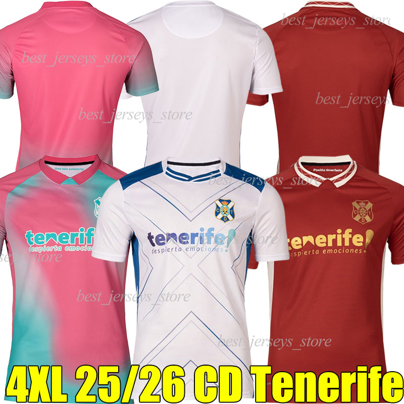 4XL 25/26 CD TeNerIfeS LUISMI CRUZ soccer jerseys MAIKEL.M AITOR SANZ M.MATEU DAVID RUEZ. LEON GUERRERO ALVARO R. J.PADILLA SALVI.C men kids kits socks sets football shirts